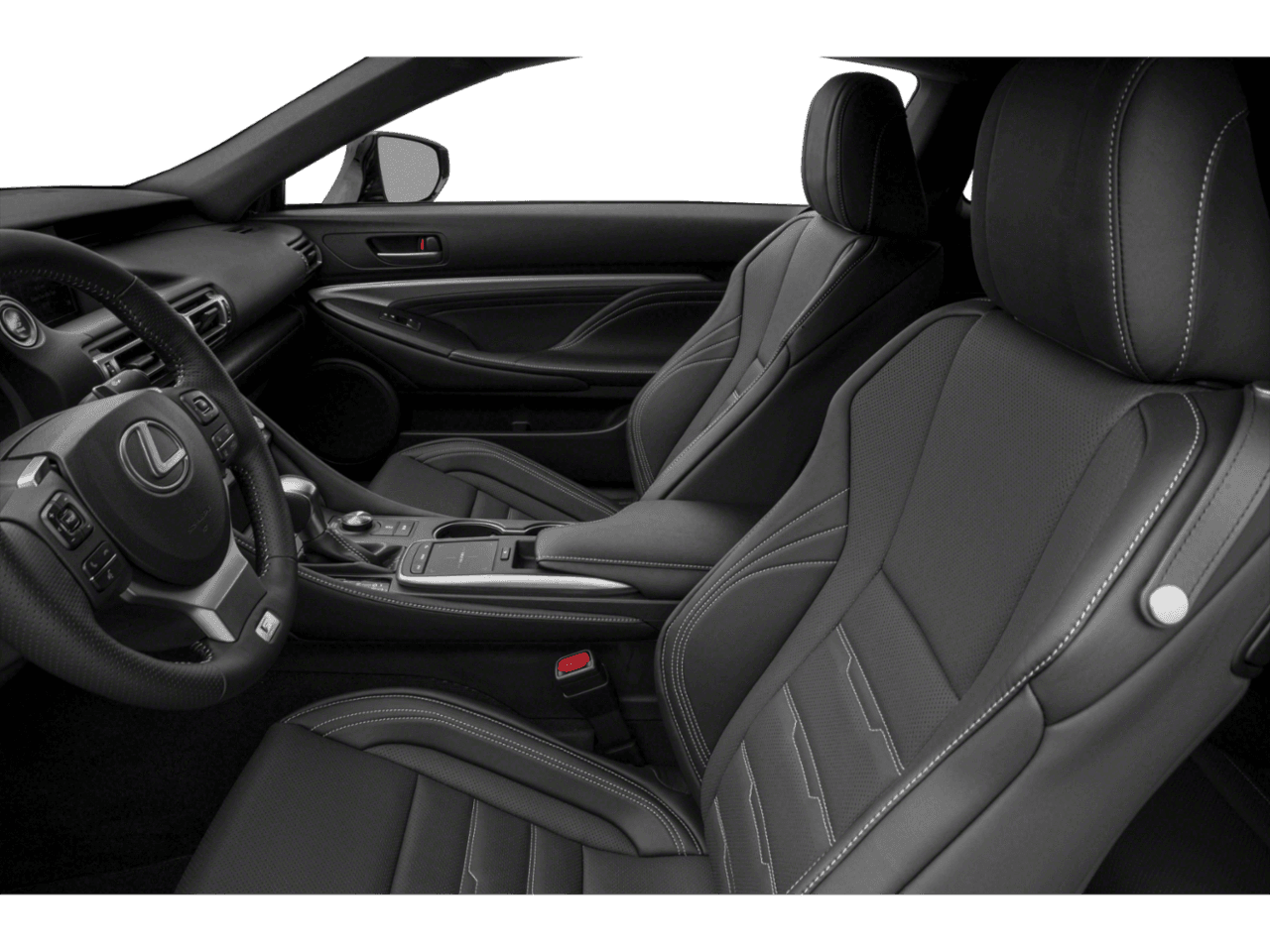 2021 Lexus RC RC 300 F SPORT - Interior Driver's Side with Door Open, Front Seat Feature
