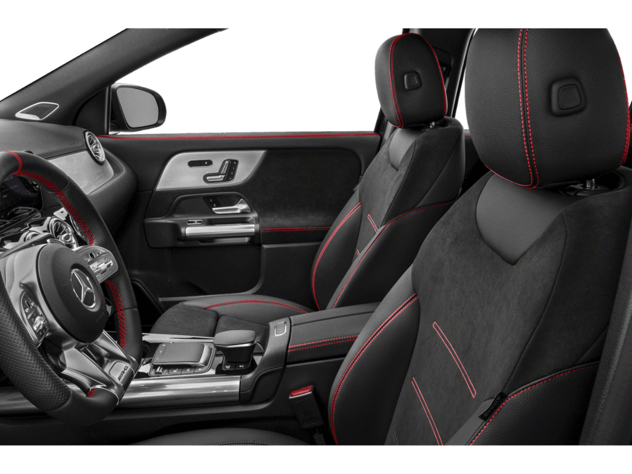 2021 Mercedes-Benz GLA AMG GLA 45 - Interior Driver's Side with Door Open, Front Seat Feature