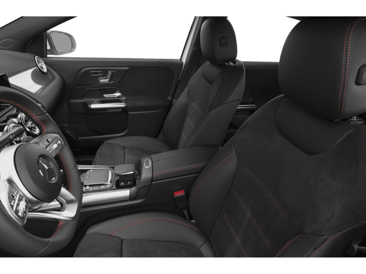 2021 Mercedes-Benz GLA AMG GLA 35 - Interior Driver's Side with Door Open, Front Seat Feature