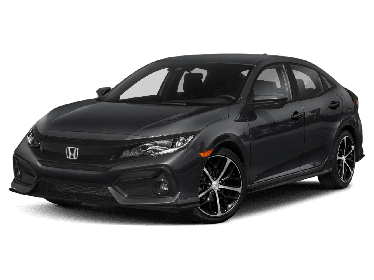 2021 Honda Civic Hatchback Sport - Front 3/4, facing to the left