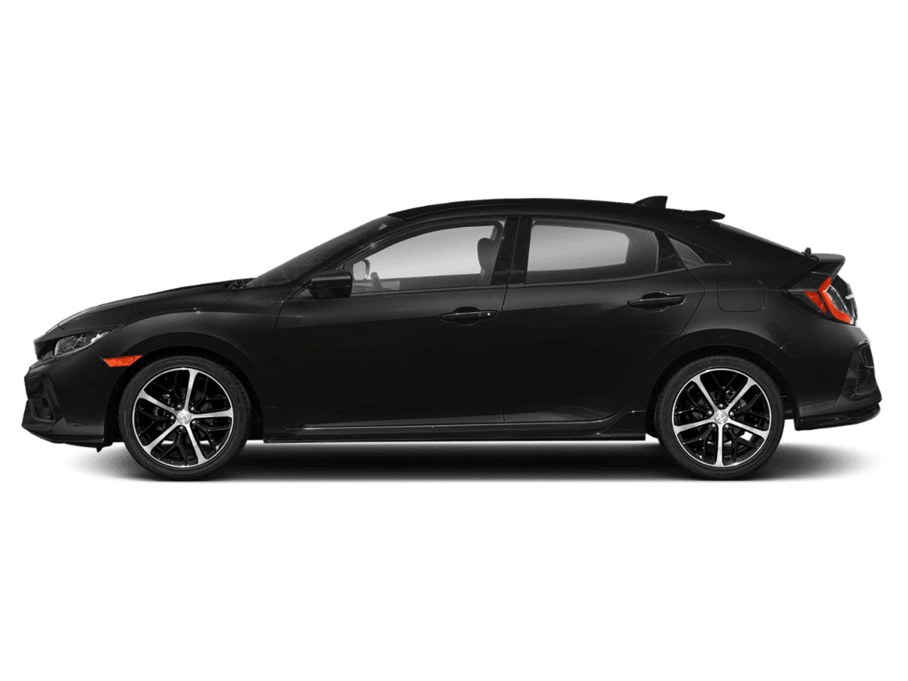 2021 Honda Civic Hatchback Sport - Profile, facing to the left