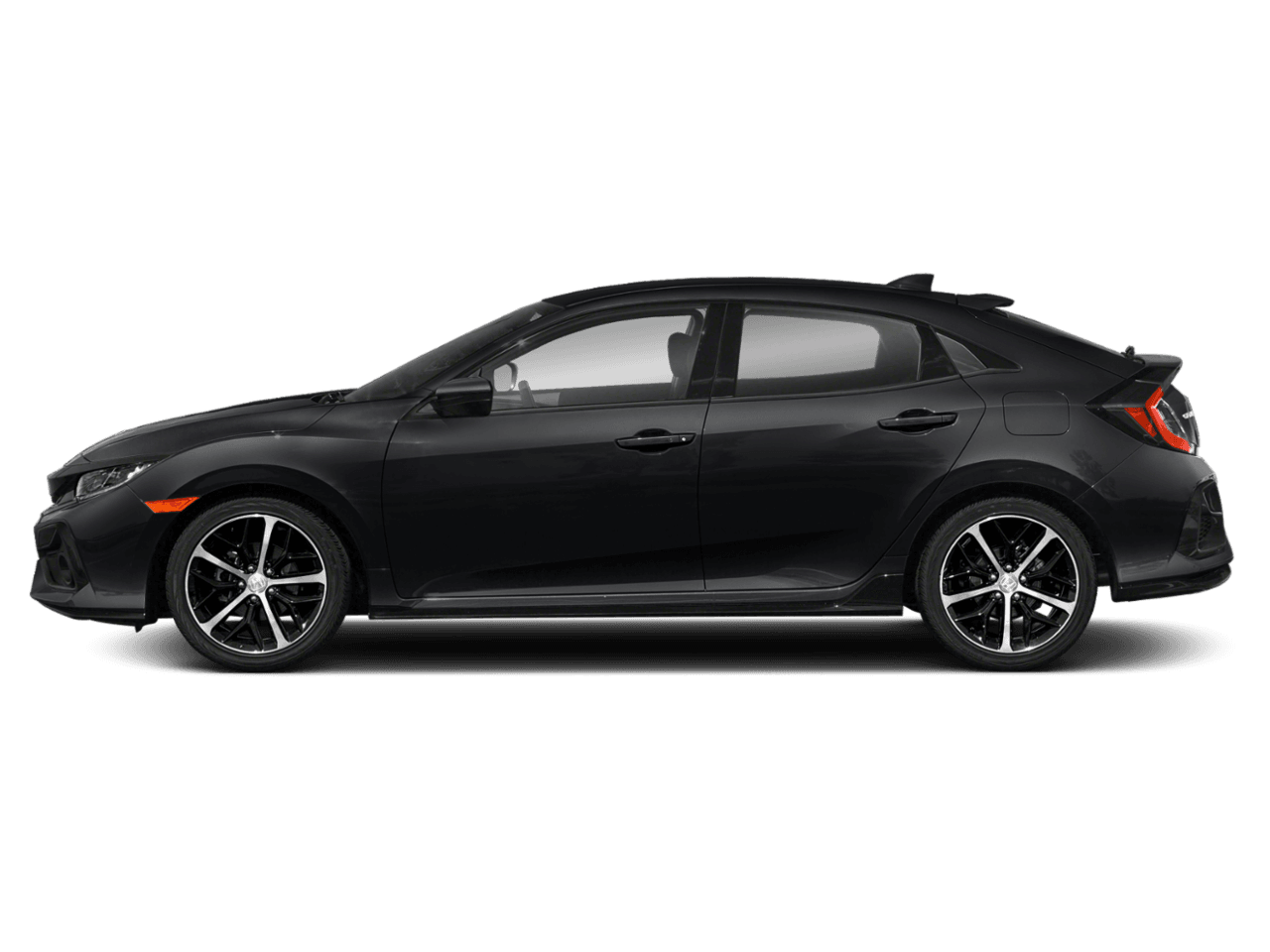 2021 Honda Civic Hatchback Sport - Profile, facing to the left