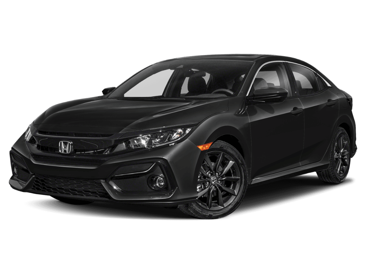 2021 Honda Civic Hatchback EX - Front 3/4, facing to the left