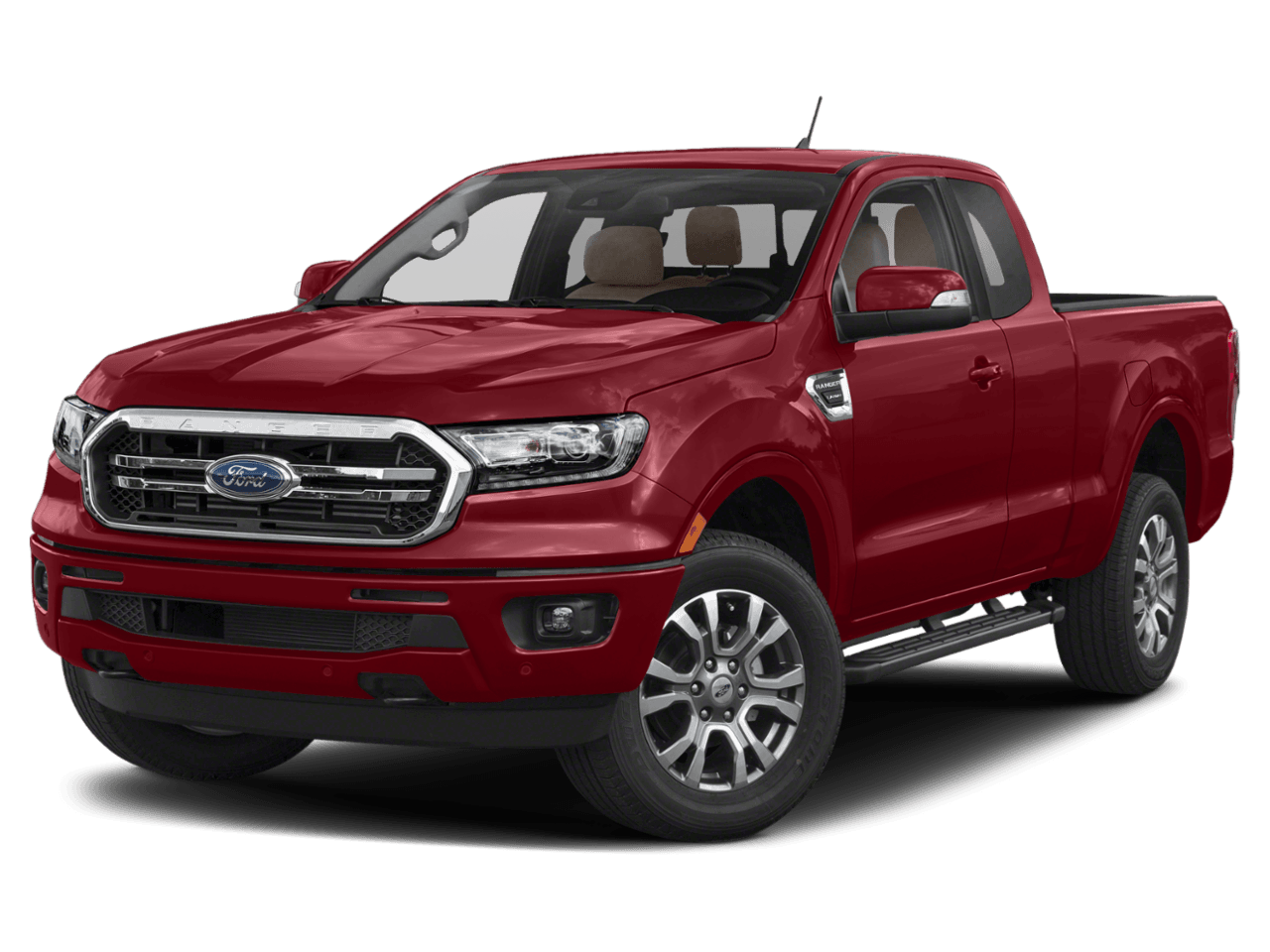 2021 Ford Ranger LARIAT - Front 3/4, facing to the left