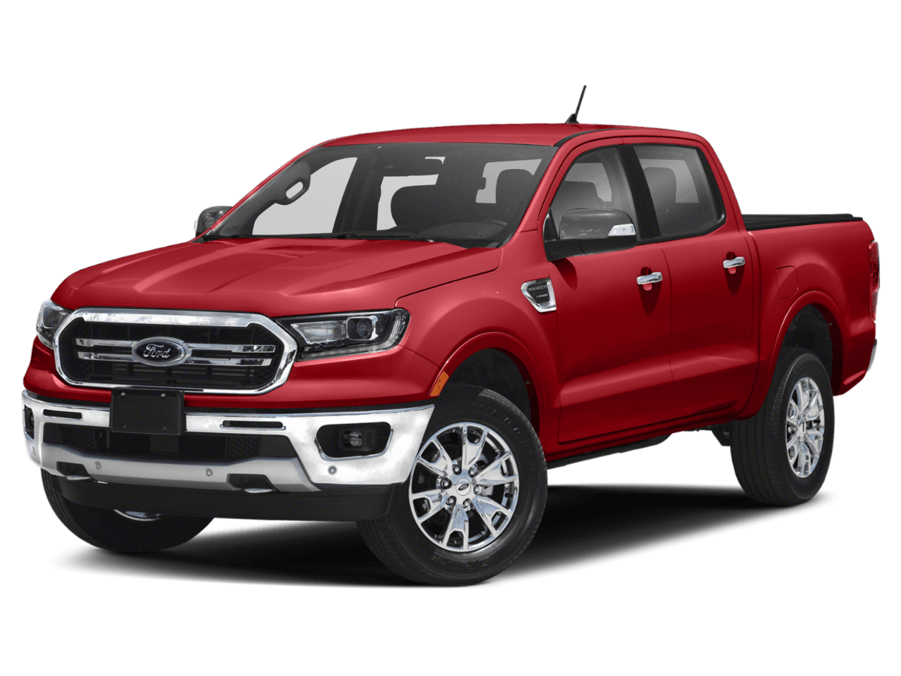 2021 Ford Ranger LARIAT - Front 3/4, facing to the left