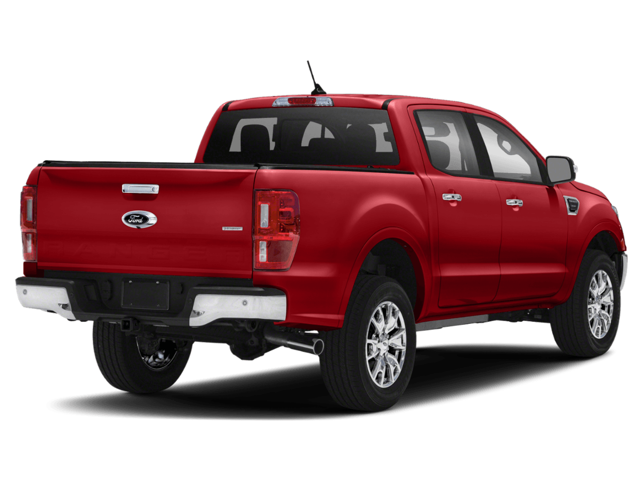 2021 Ford Ranger LARIAT - Rear 3/4, facing to the right