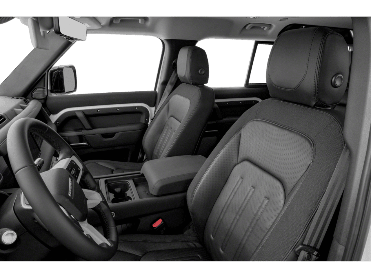 2021 Land Rover Defender  - Interior Driver's Side with Door Open, Front Seat Feature