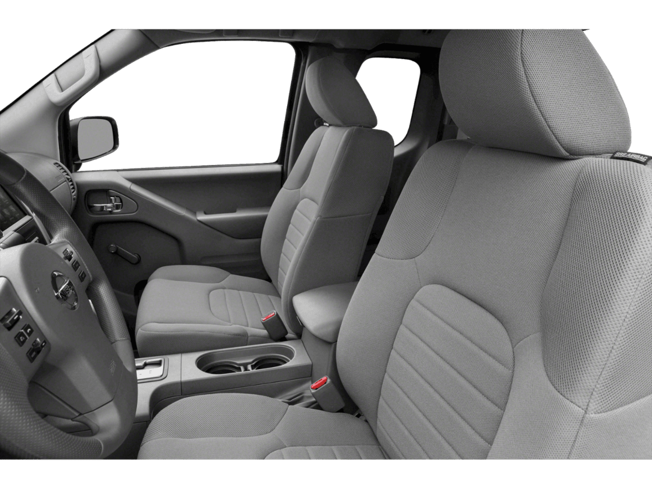 2021 Nissan Frontier SV - Interior Driver's Side with Door Open, Front Seat Feature