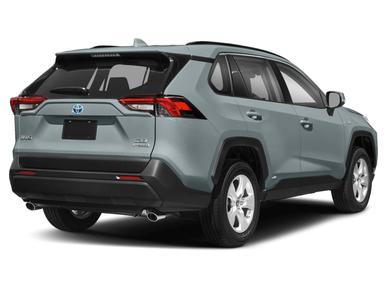 2021 Toyota RAV4 Hybrid XLE - Rear 3/4, facing to the right