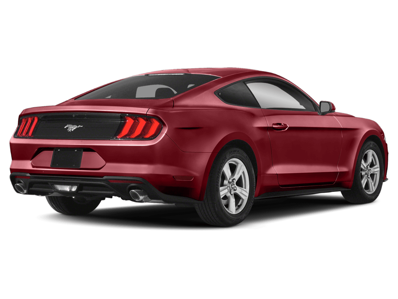 2021 Ford Mustang EcoBoost - Rear 3/4, facing to the right
