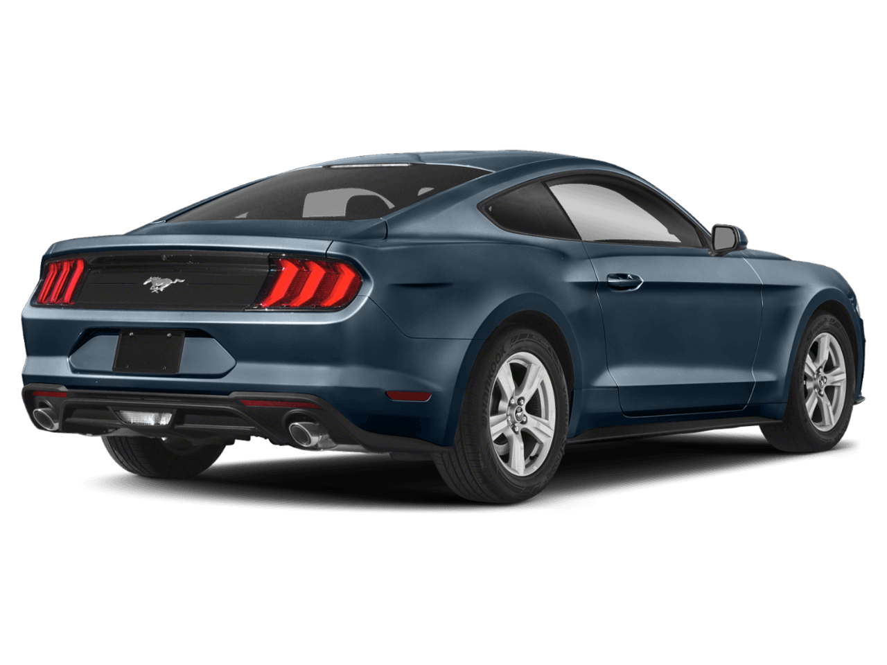 2021 Ford Mustang EcoBoost - Rear 3/4, facing to the right