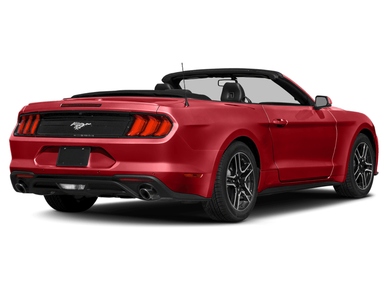 2021 Ford Mustang EcoBoost - Rear 3/4, facing to the right