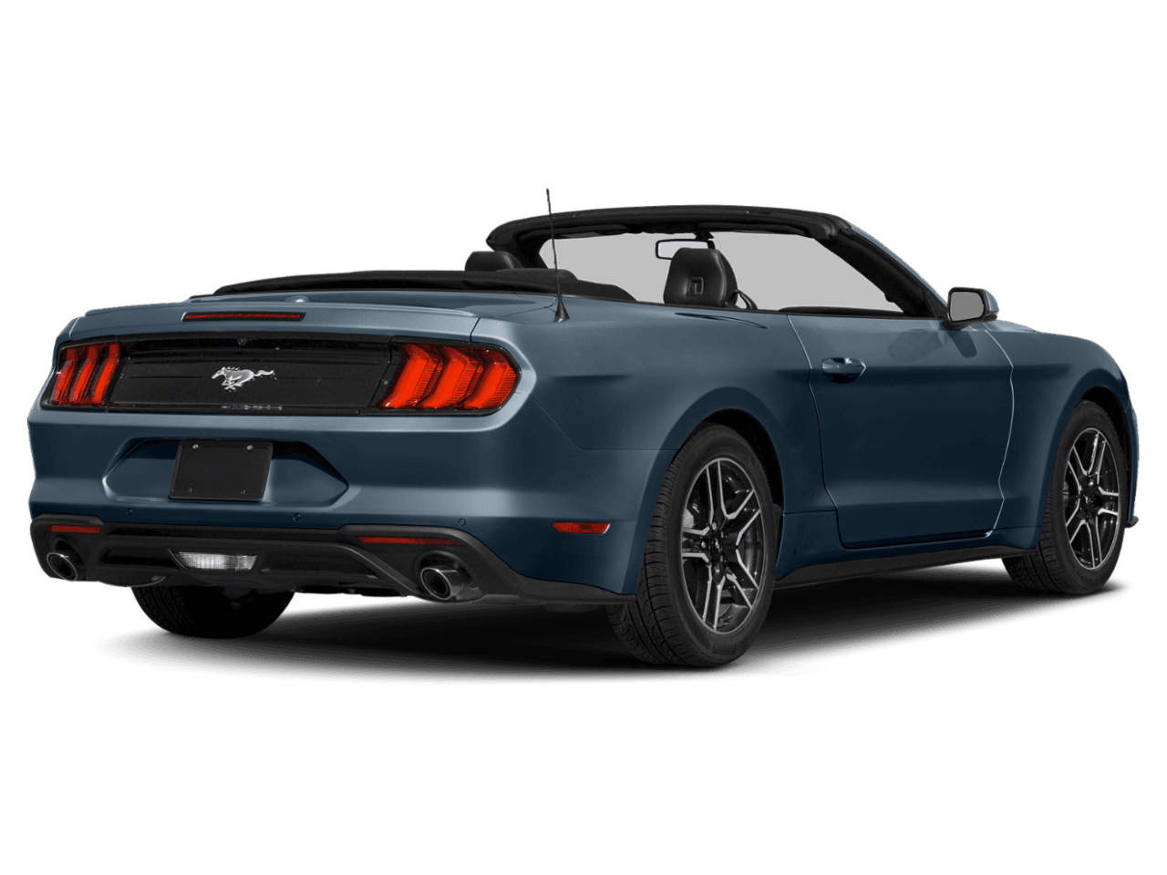 2021 Ford Mustang EcoBoost - Rear 3/4, facing to the right