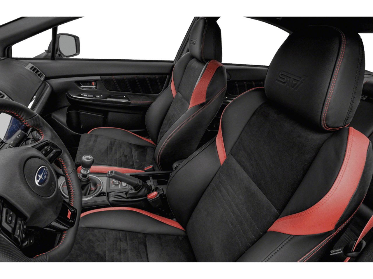 2021 Subaru WRX STI - Interior Driver's Side with Door Open, Front Seat Feature