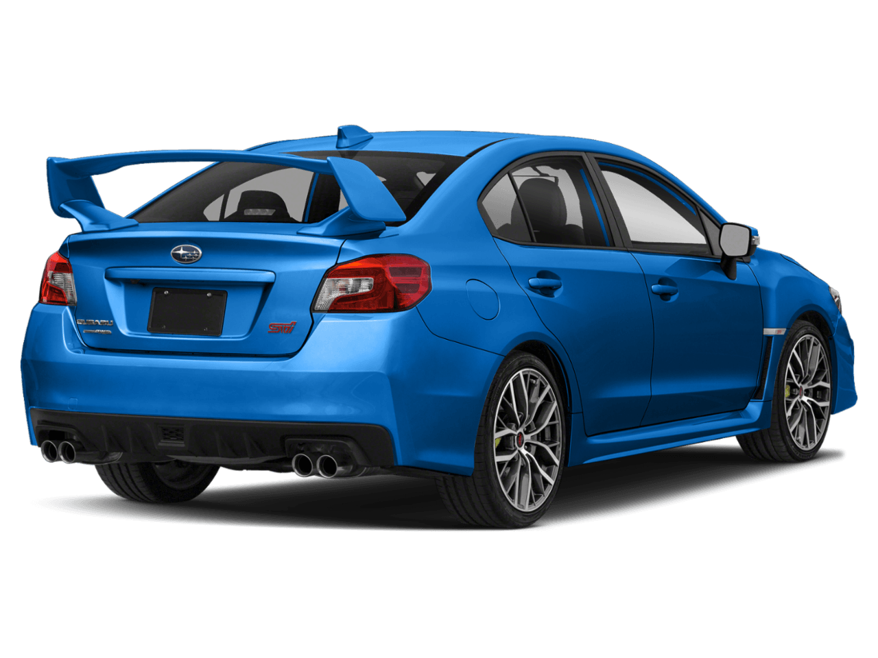 2021 Subaru WRX STI - Rear 3/4, facing to the right