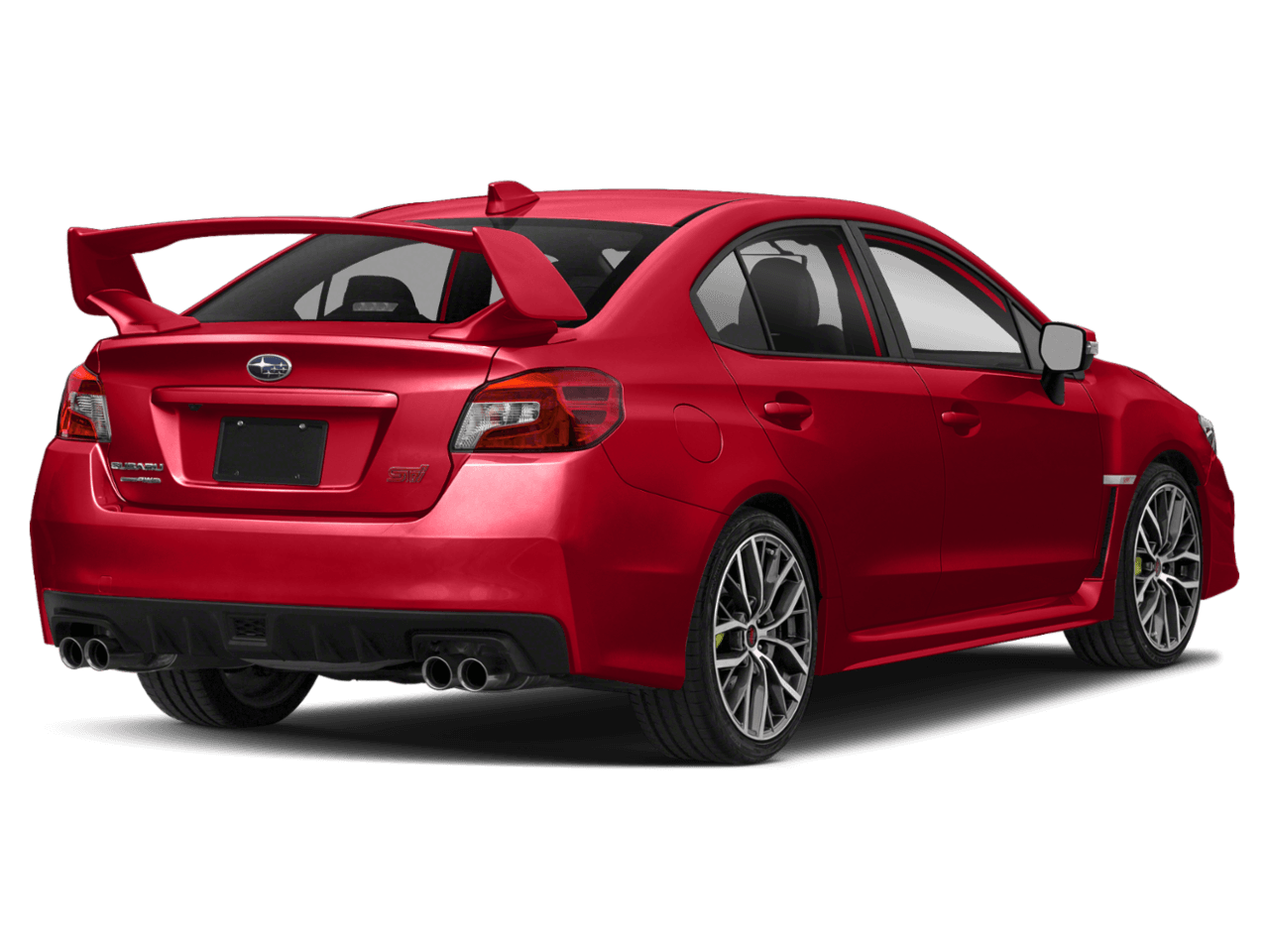 2021 Subaru WRX STI Limited - Rear 3/4, facing to the right