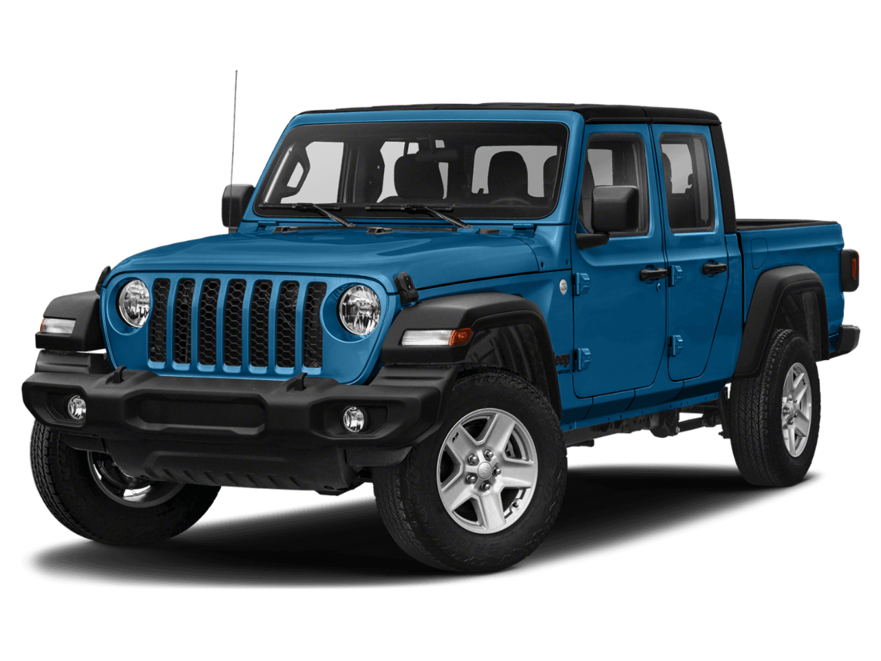 2021 Jeep Gladiator Texas Trail - Front 3/4, facing to the left