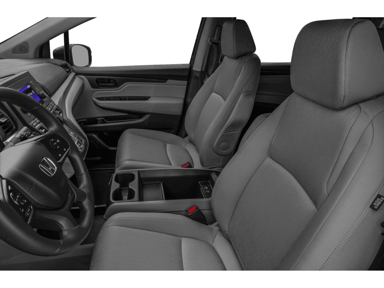 2022 Honda Odyssey LX - Interior Driver's Side with Door Open, Front Seat Feature