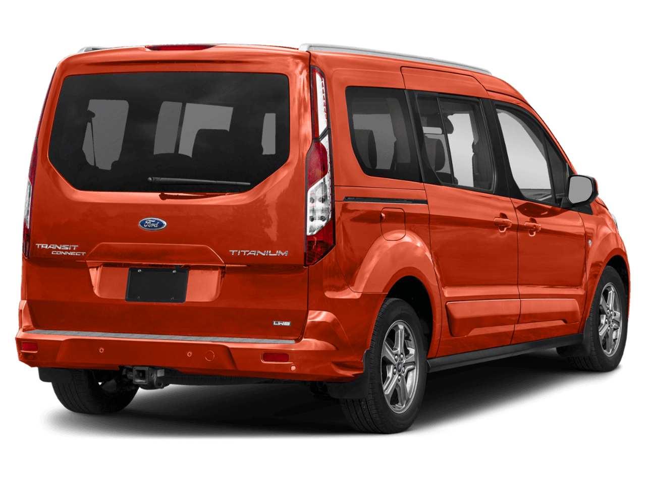 2022 Ford Transit Connect Wagon Titanium - Rear 3/4, facing to the right