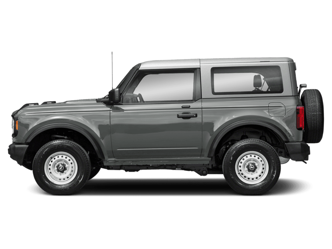 2021 Ford Bronco Black - Profile, facing to the left