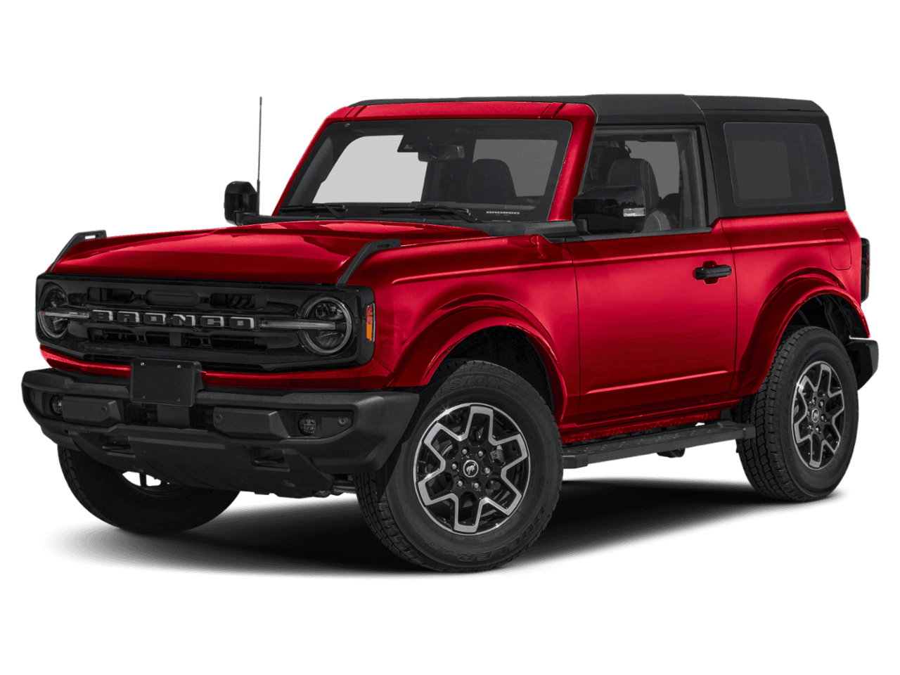 2021 Ford Bronco Outer - Front 3/4, facing to the left