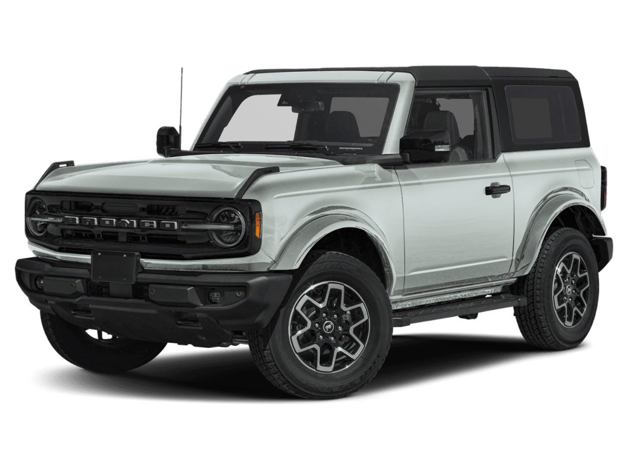 2021 Ford Bronco Outer - Front 3/4, facing to the left