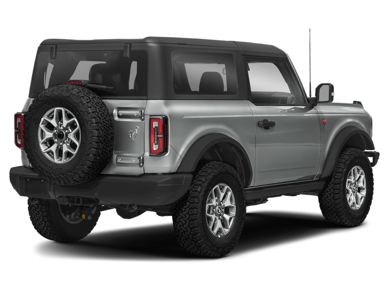 2021 Ford Bronco Badlands - Rear 3/4, facing to the right