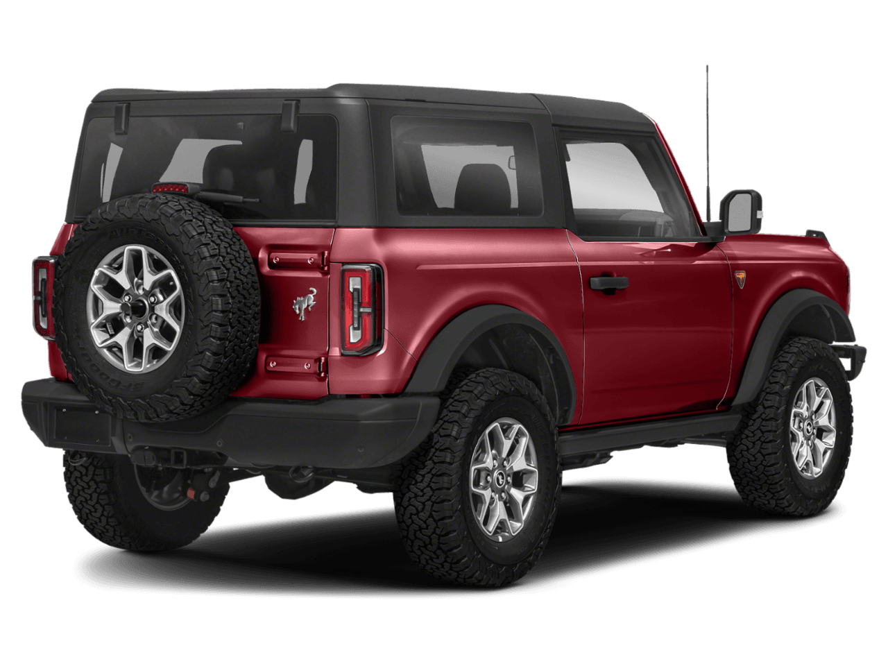 2021 Ford Bronco Badlands - Rear 3/4, facing to the right