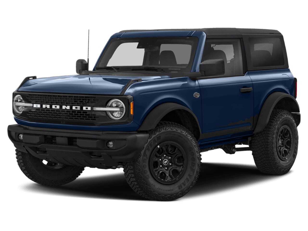 2021 Ford Bronco Wildtrak - Front 3/4, facing to the left