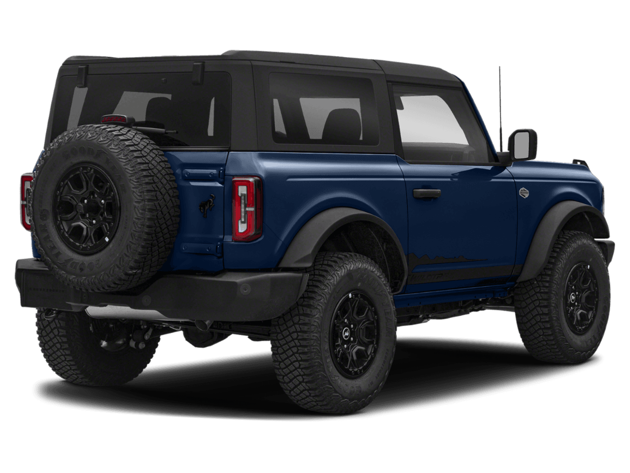 2021 Ford Bronco Wildtrak - Rear 3/4, facing to the right