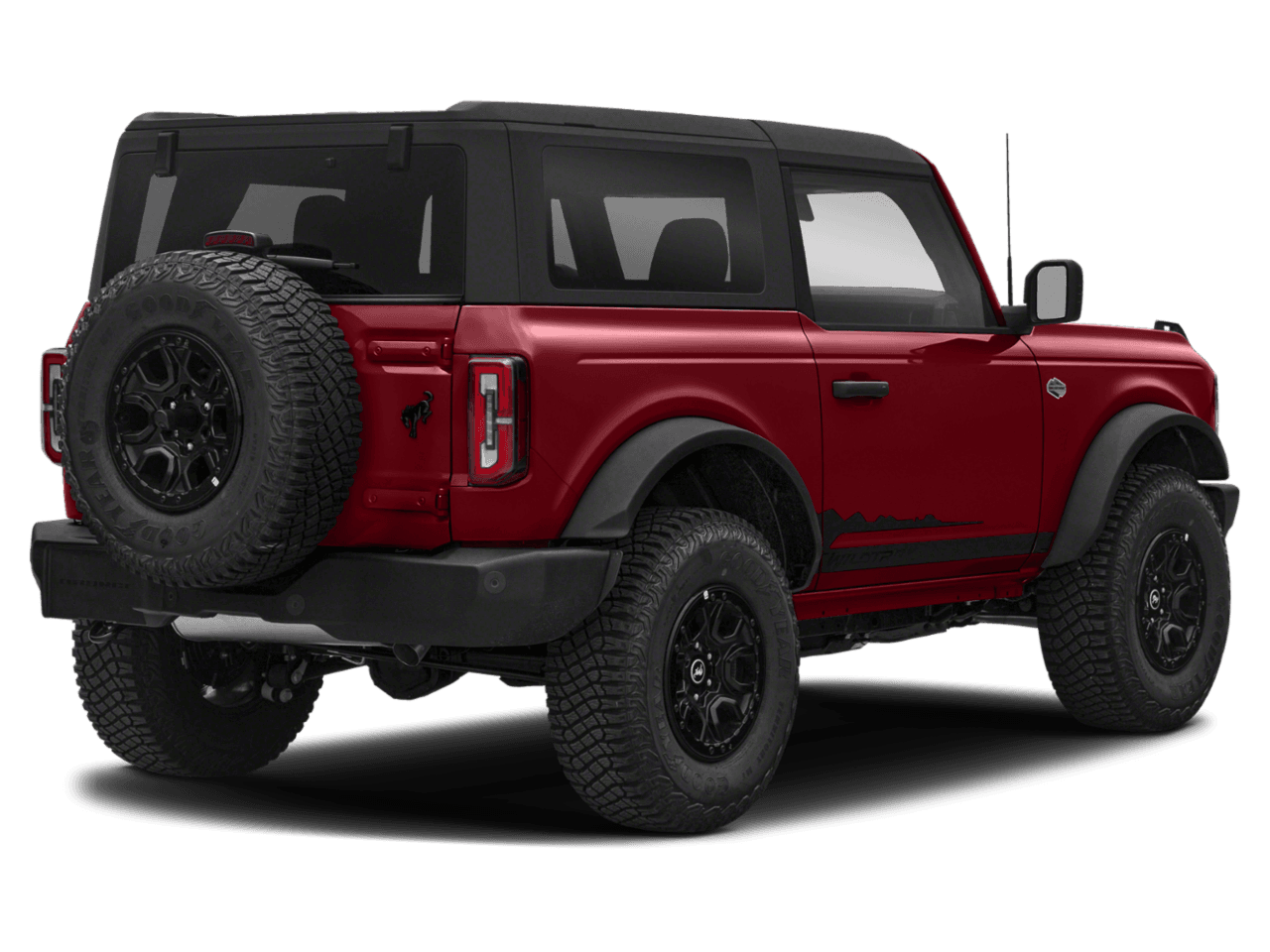 2021 Ford Bronco Wildtrak - Rear 3/4, facing to the right