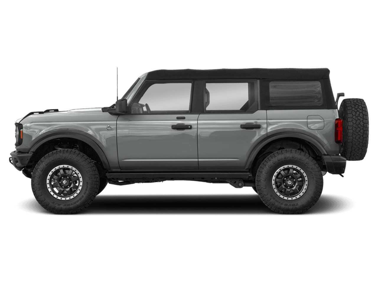 2021 Ford Bronco Black - Profile, facing to the left
