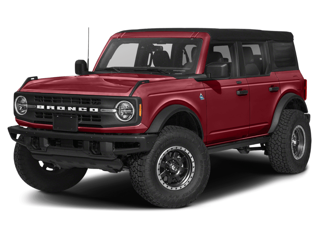 2021 Ford Bronco Black - Front 3/4, facing to the left