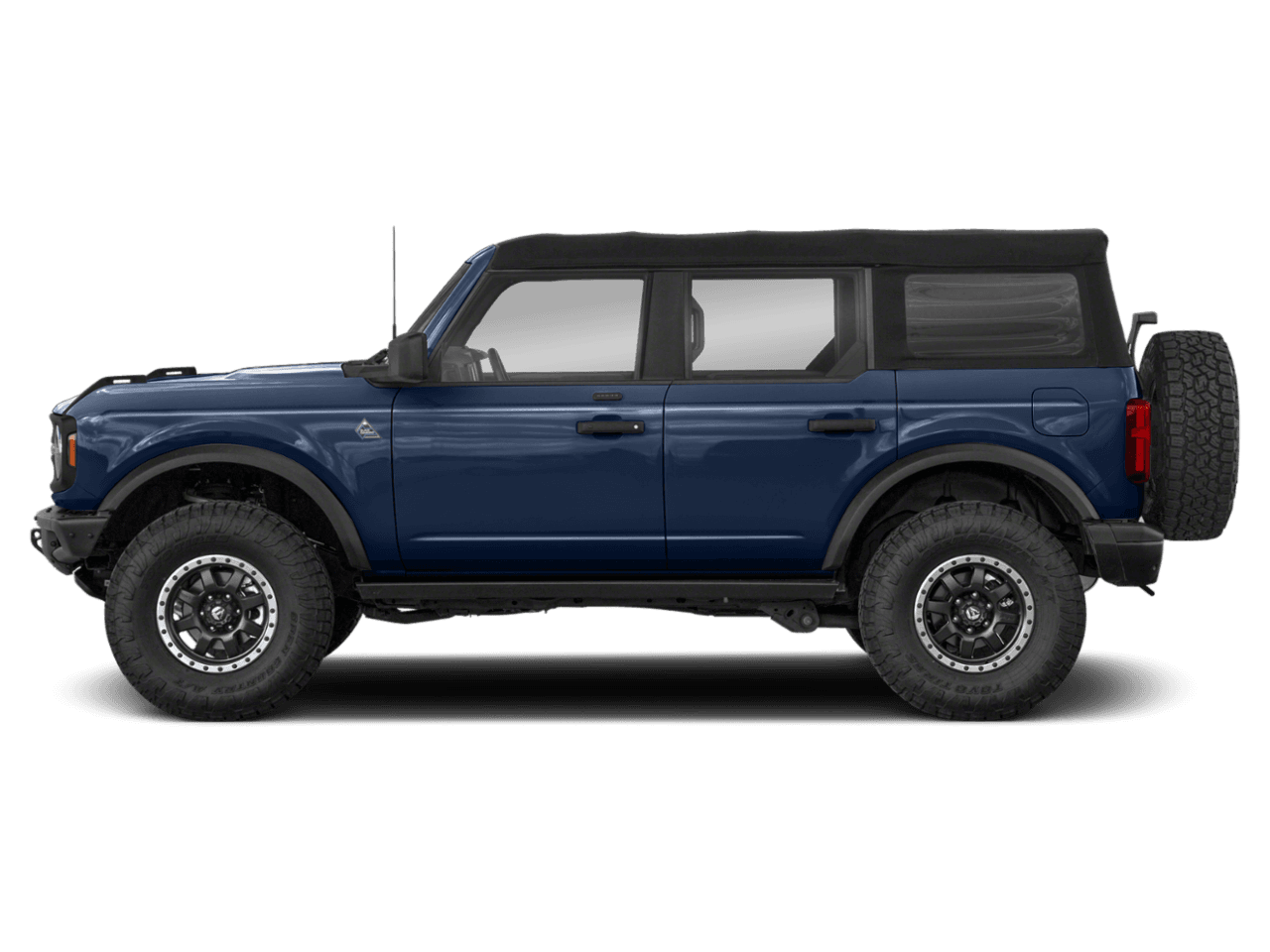 2021 Ford Bronco Black - Profile, facing to the left