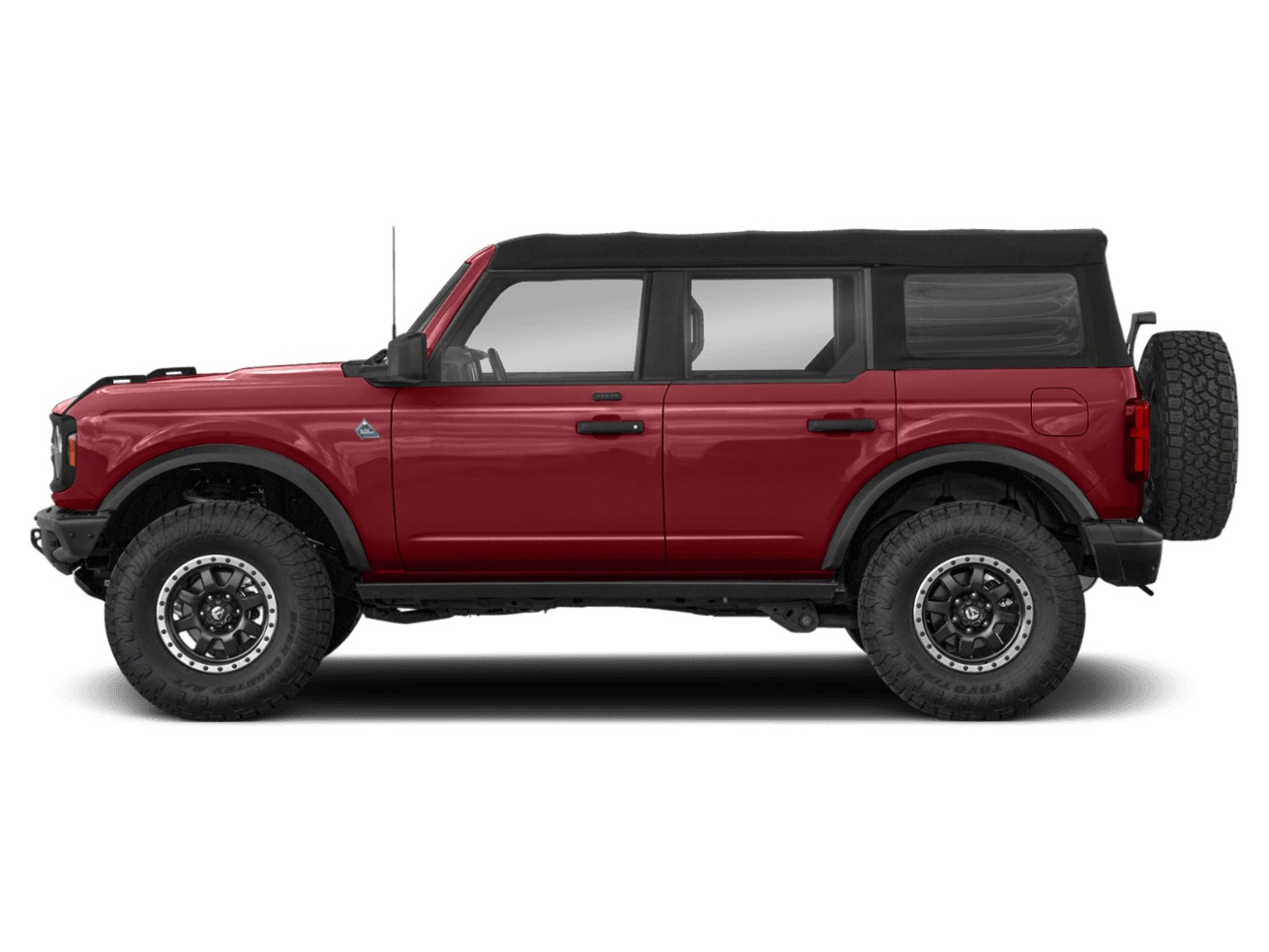 2021 Ford Bronco Black - Profile, facing to the left