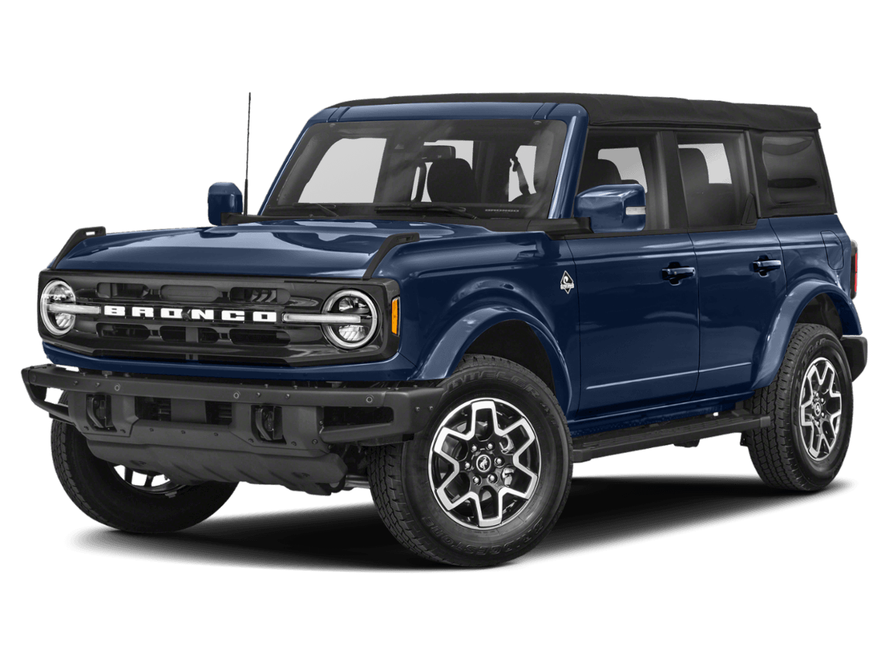 2021 Ford Bronco Outer - Front 3/4, facing to the left