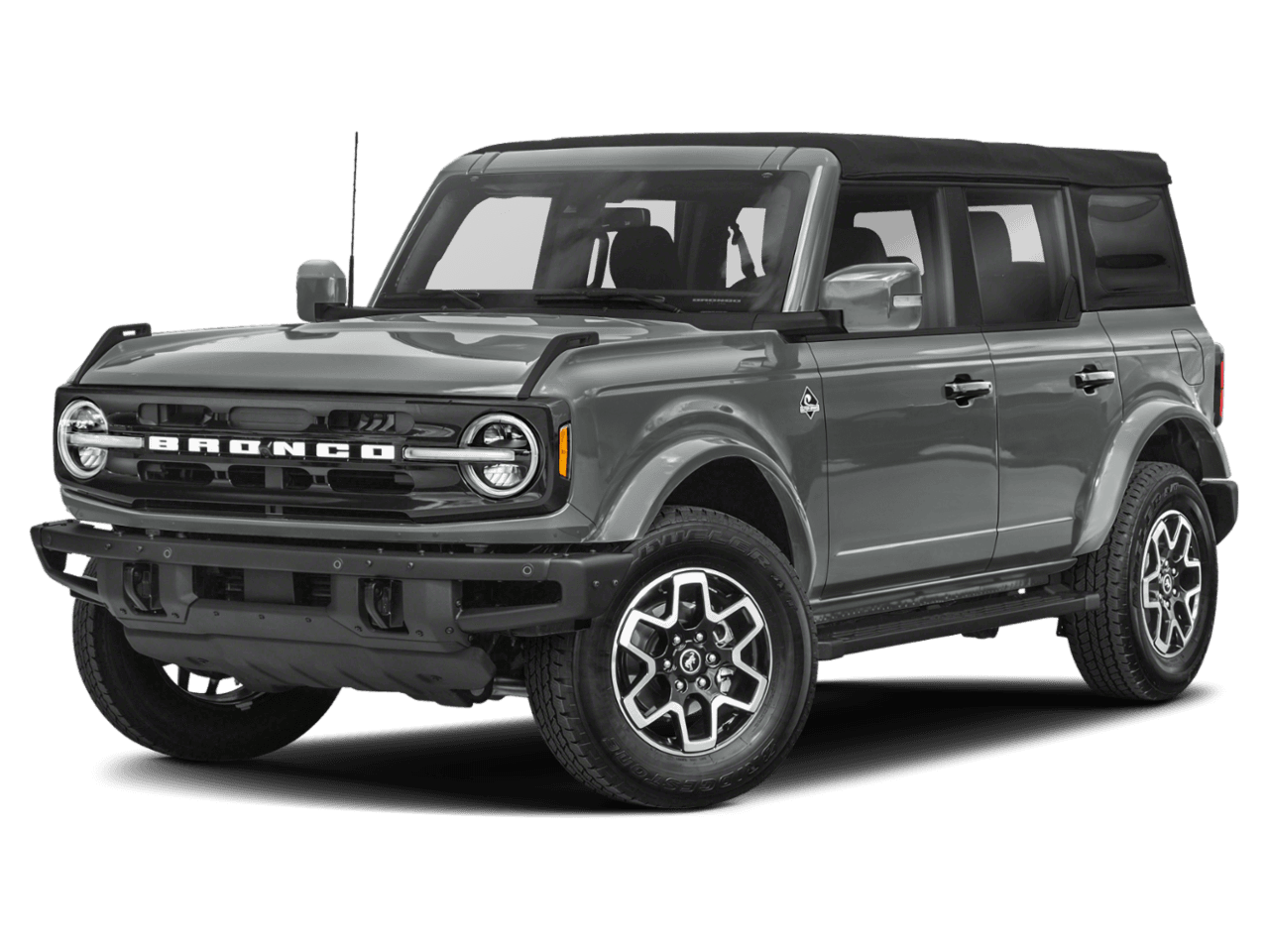 2021 Ford Bronco Outer - Front 3/4, facing to the left