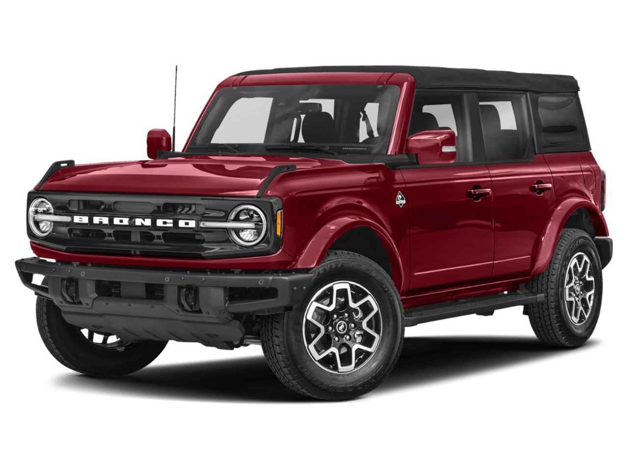2021 Ford Bronco Outer - Front 3/4, facing to the left