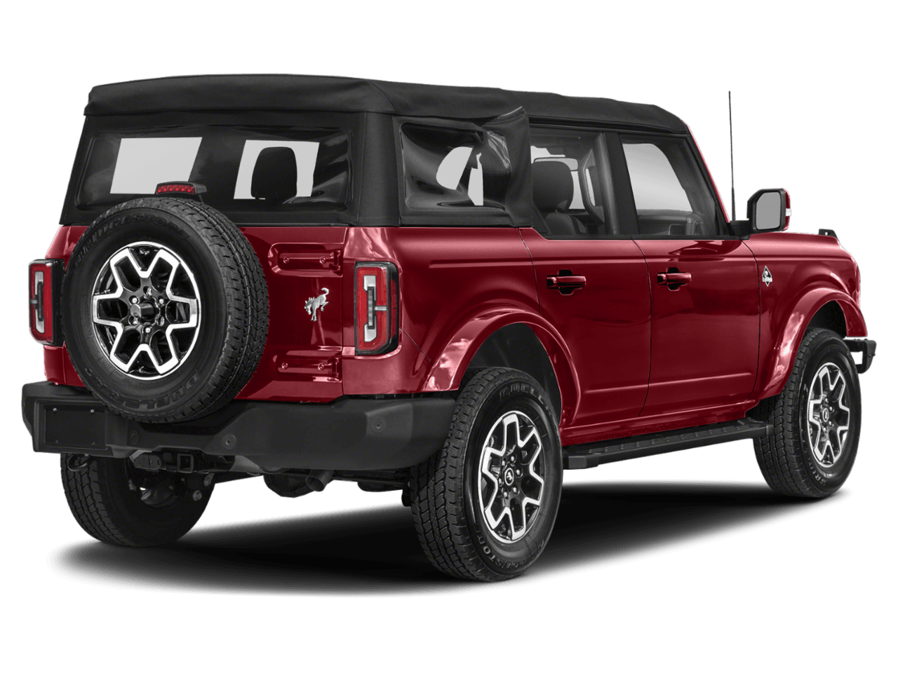 2021 Ford Bronco Outer - Rear 3/4, facing to the right