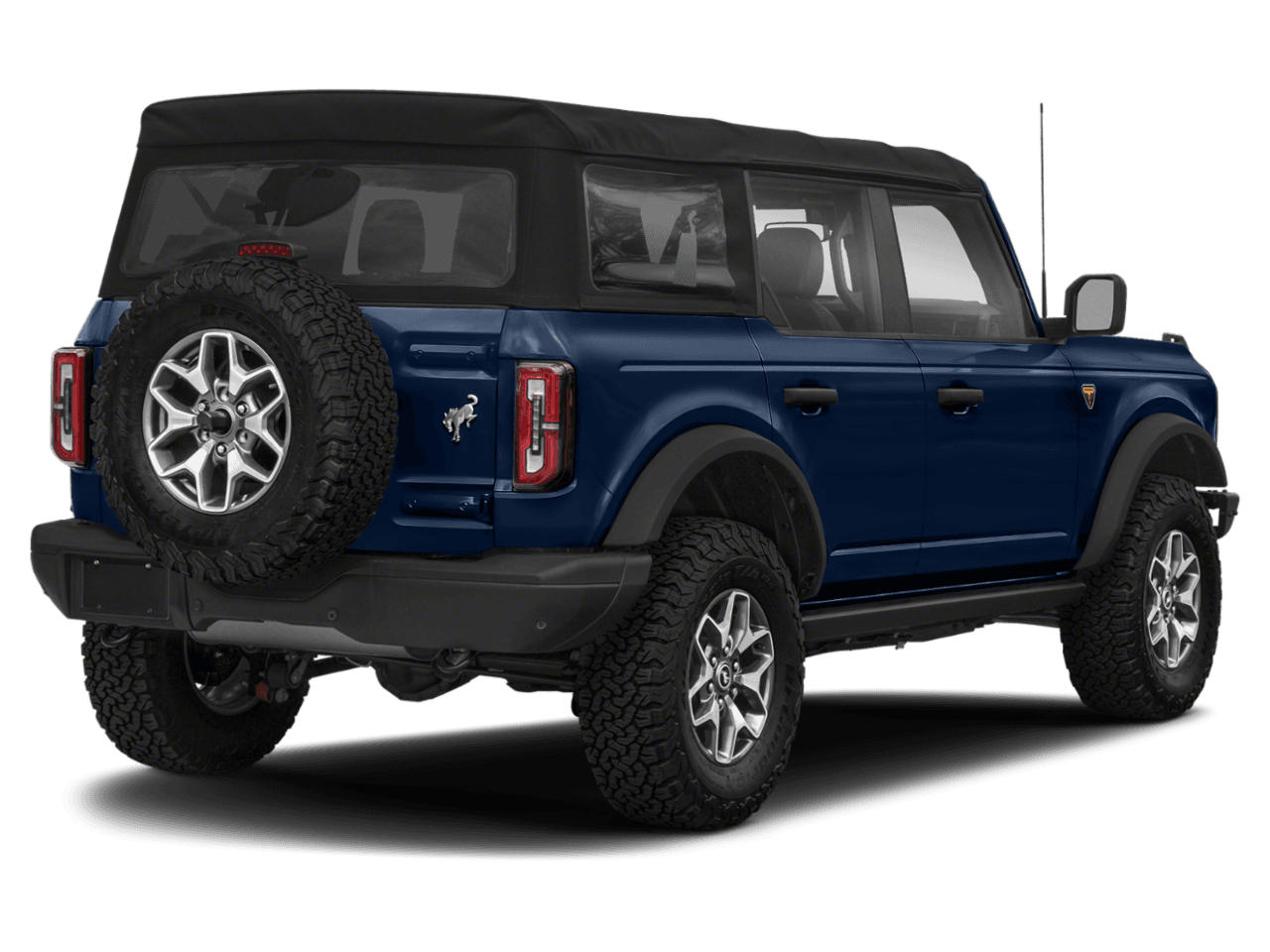 2021 Ford Bronco Badlands - Rear 3/4, facing to the right