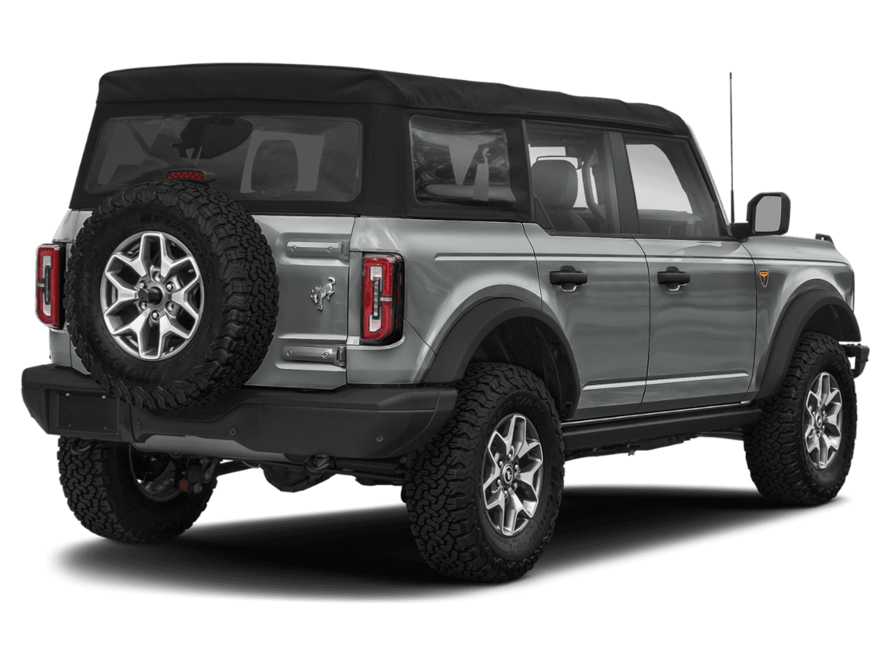 2021 Ford Bronco Badlands - Rear 3/4, facing to the right
