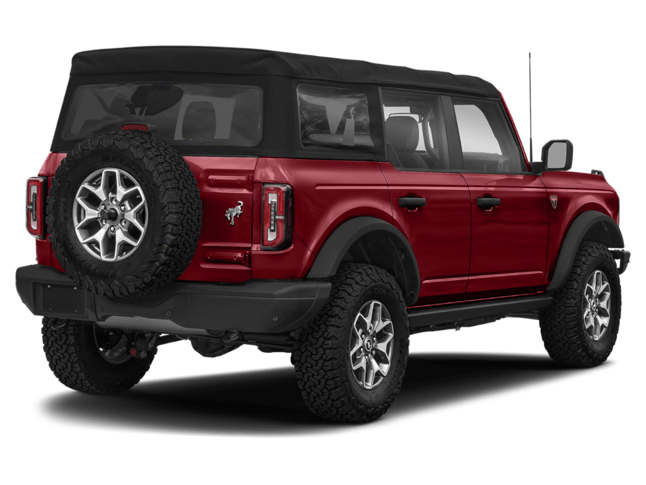 2021 Ford Bronco Badlands - Rear 3/4, facing to the right