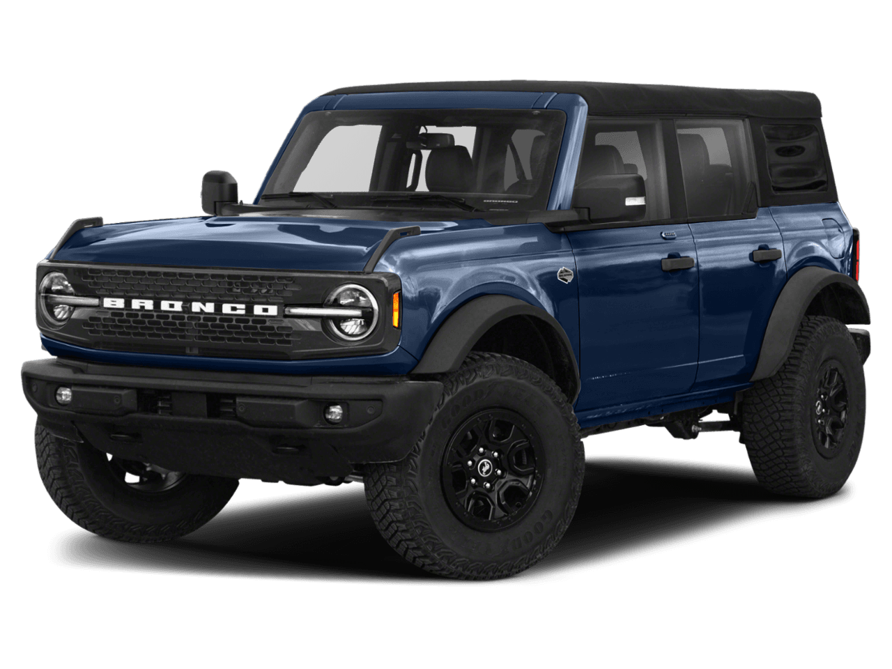 2021 Ford Bronco Wildtrak - Front 3/4, facing to the left