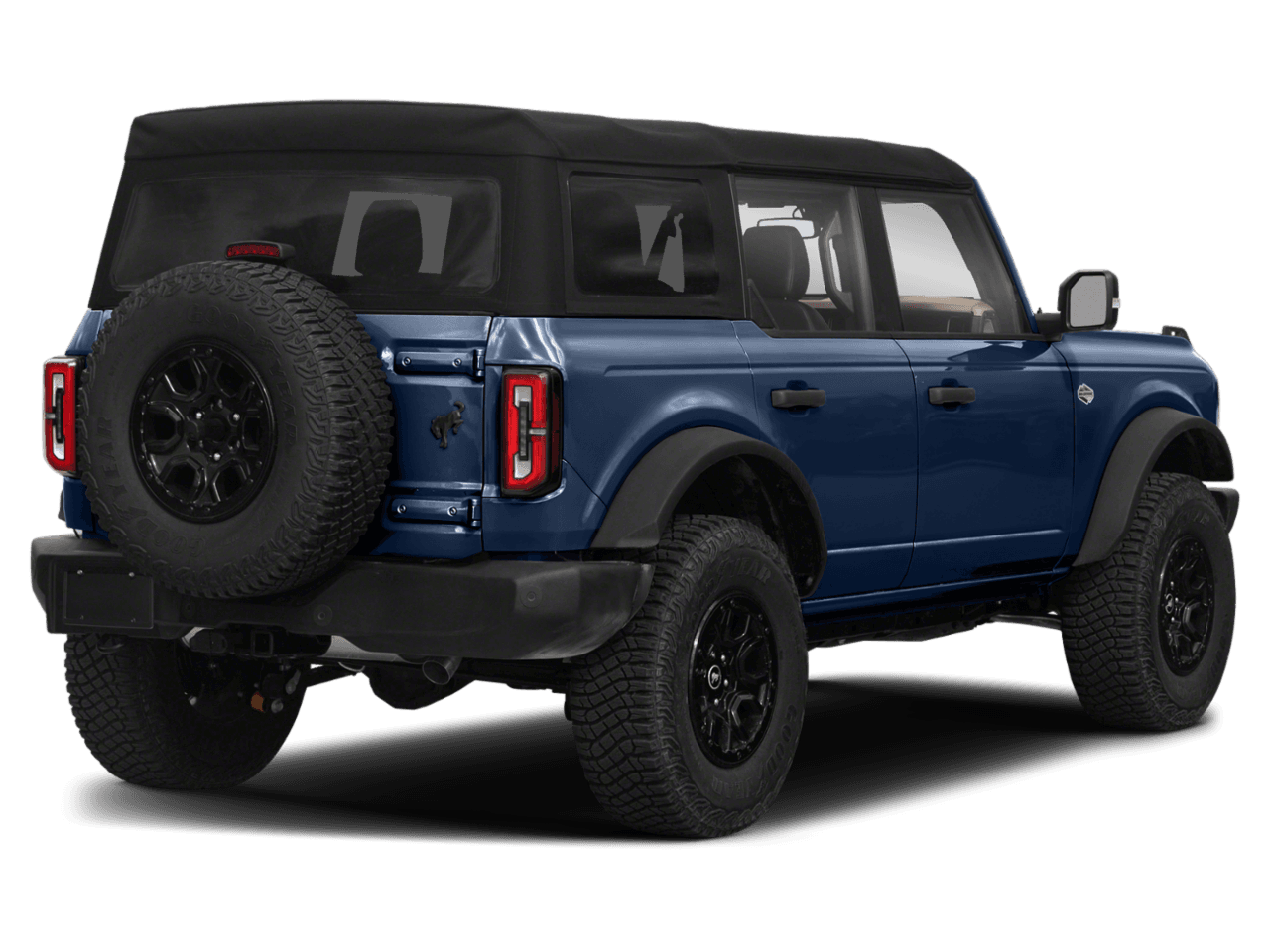 2021 Ford Bronco Wildtrak - Rear 3/4, facing to the right