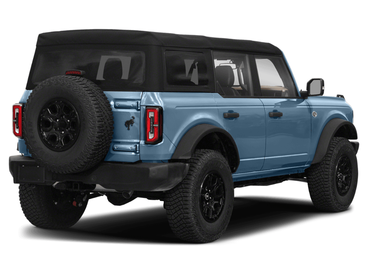 2021 Ford Bronco Wildtrak - Rear 3/4, facing to the right