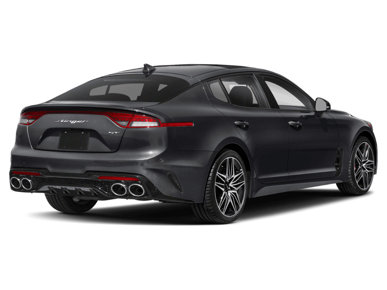 2022 Kia Stinger GT2 - Rear 3/4, facing to the right