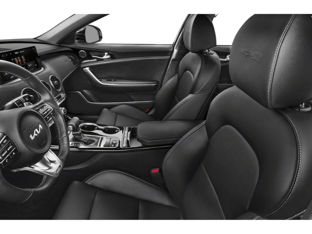 2022 Kia Stinger GT-Line - Interior Driver's Side with Door Open, Front Seat Feature
