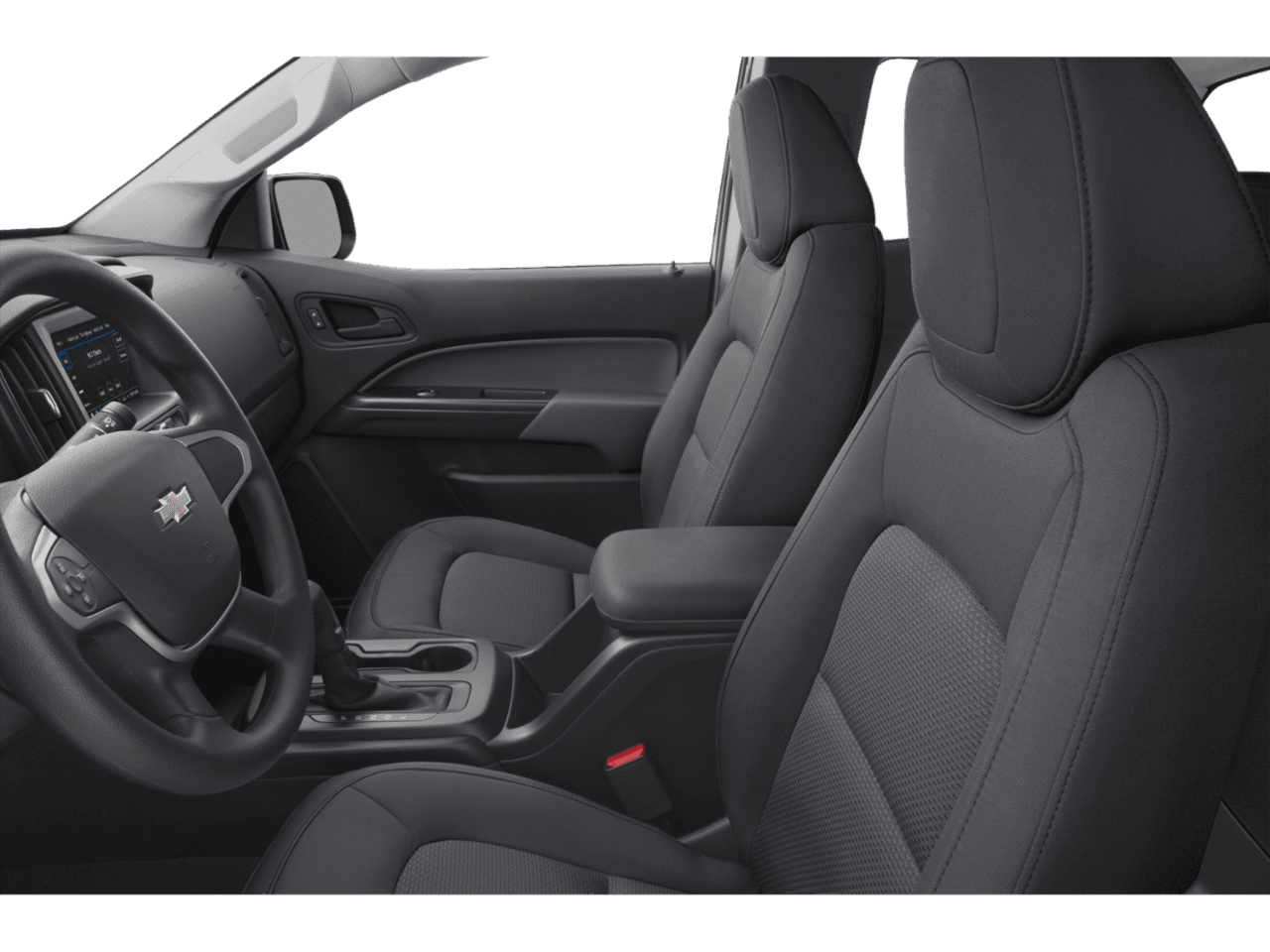 2022 Chevrolet Colorado 2WD Work Truck - Interior Driver's Side with Door Open, Front Seat Feature