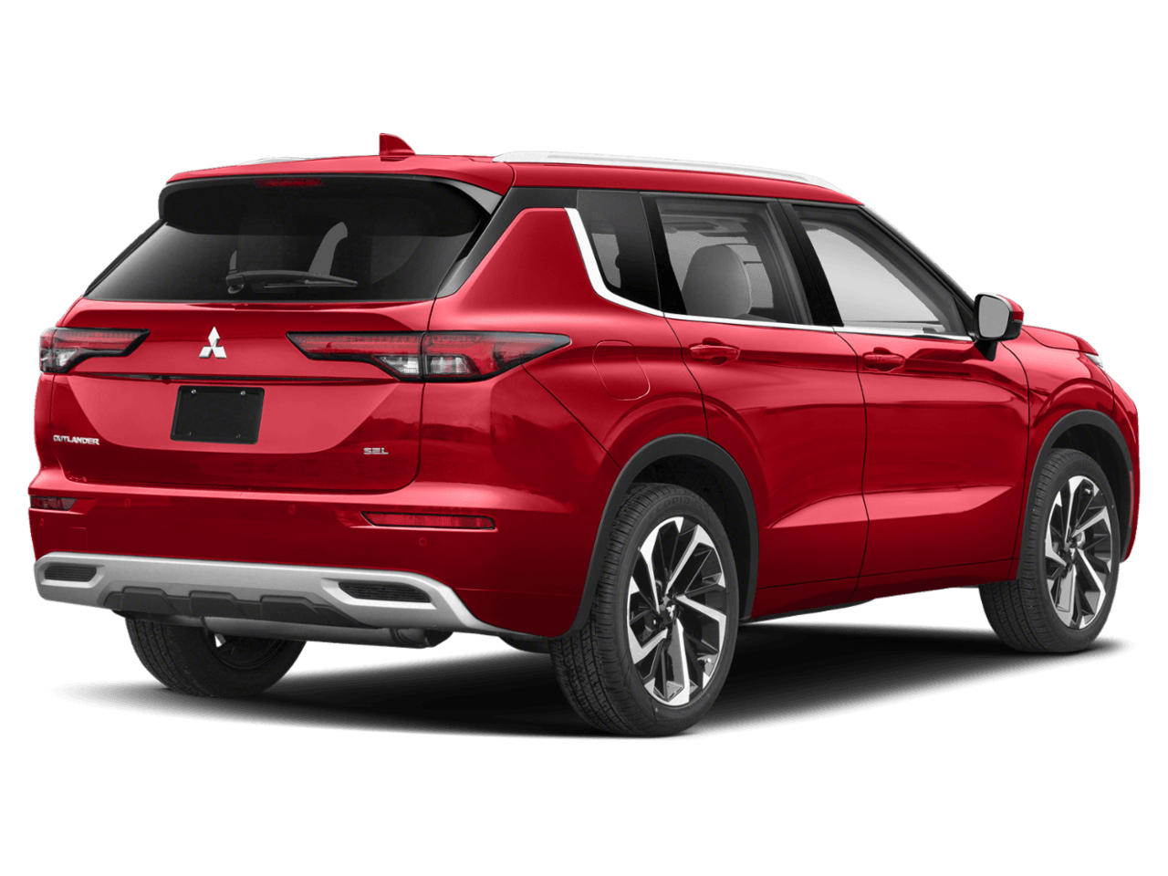 2022 Mitsubishi Outlander SEL - Rear 3/4, facing to the right