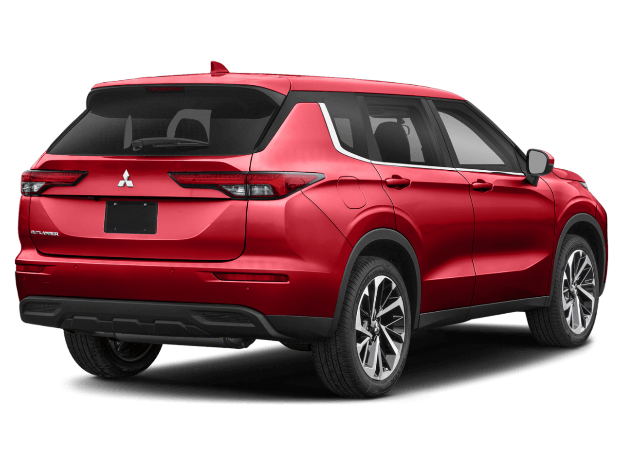 2022 Mitsubishi Outlander ES - Rear 3/4, facing to the right